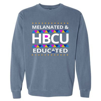 Melanated HBCU Educated Garment-Dyed Sweatshirt