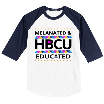 Melanated HBCU Educated Baseball Sleeve Shirt