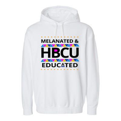 Melanated HBCU Educated Garment-Dyed Fleece Hoodie