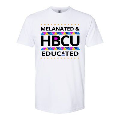 Melanated HBCU Educated Softstyle CVC T-Shirt