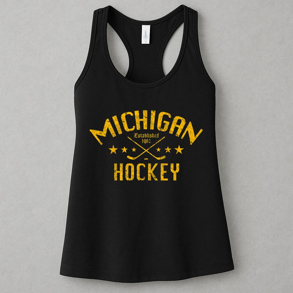 Michigan Hockey Established 1902 Womens Tank Top