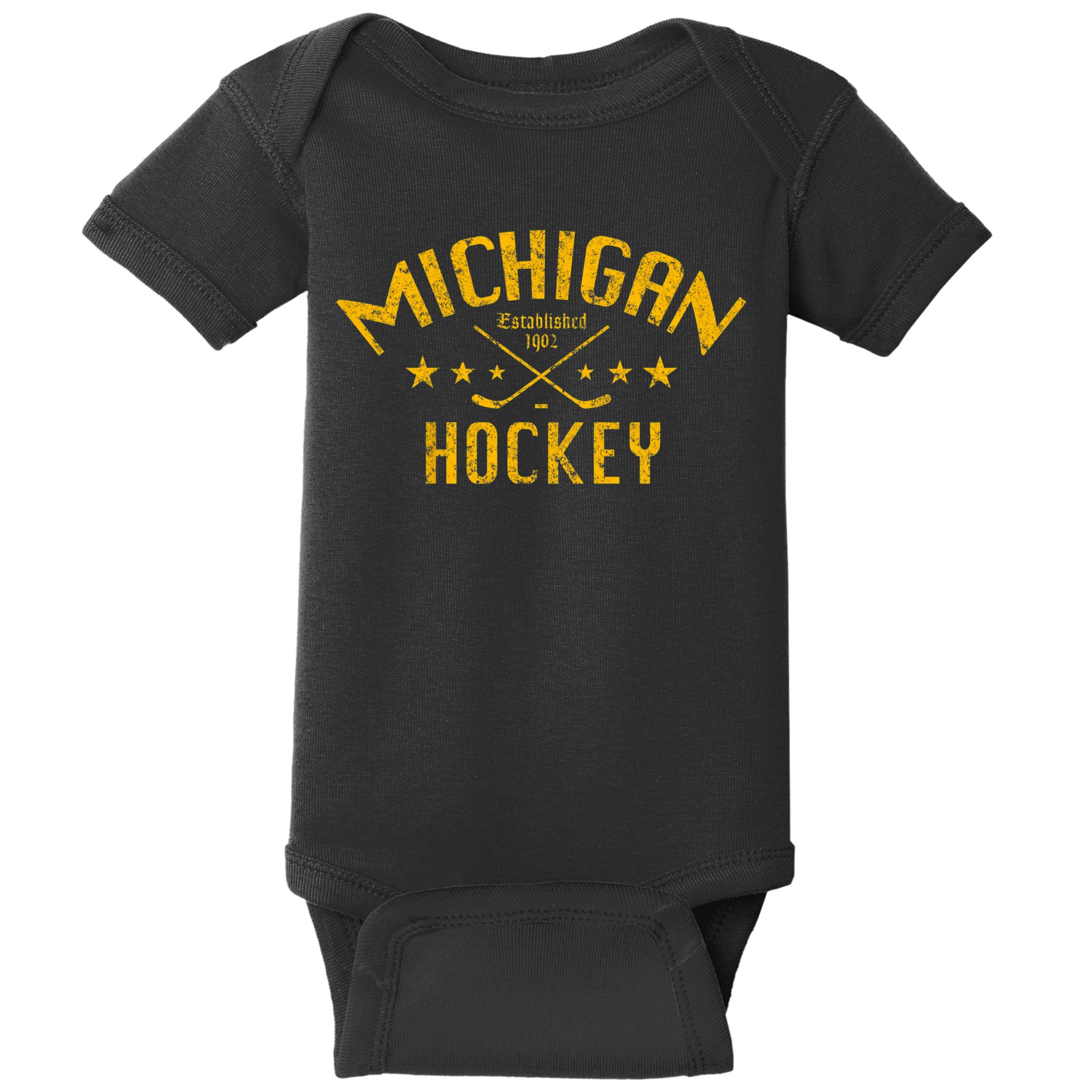 Michigan Hockey Established 1902 Baby Bodysuit