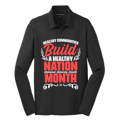 Mental Health Education National Minority Health Meaningful Gift Silk Touch Performance Long Sleeve Polo