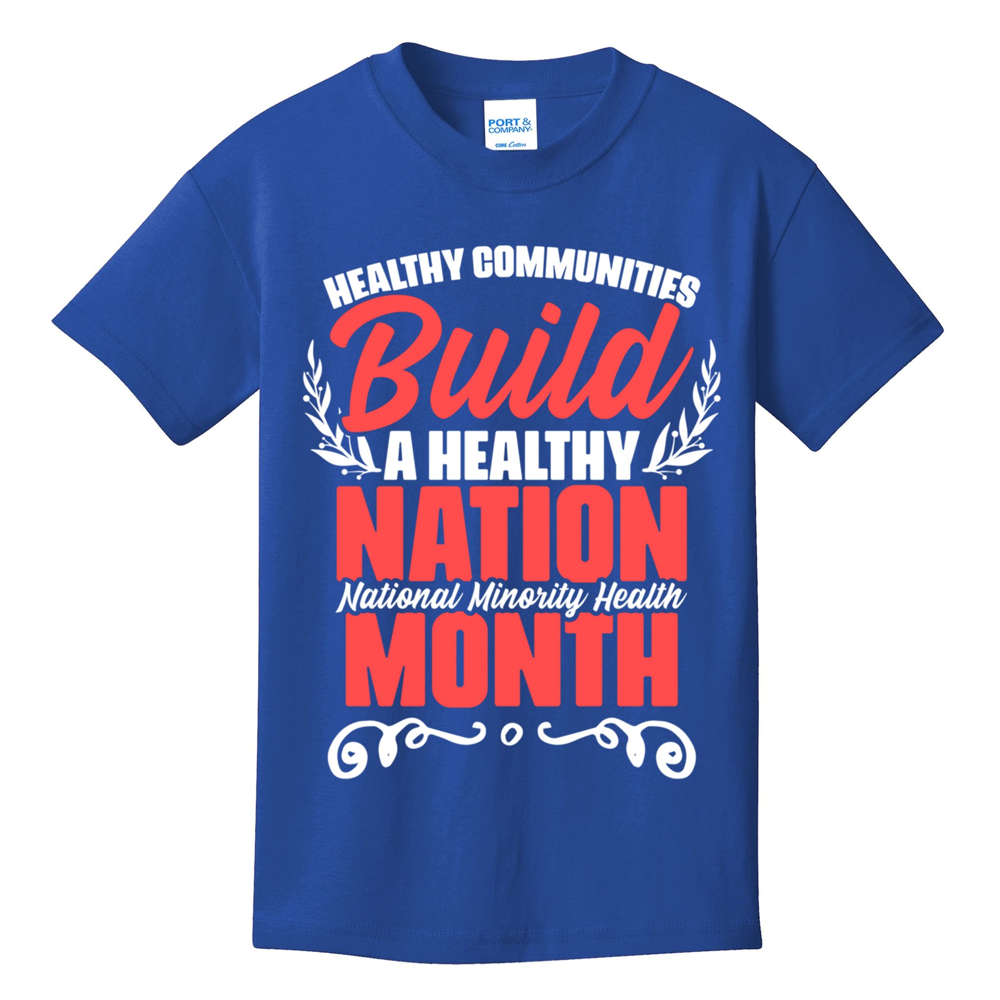 Mental Health Education National Minority Health Meaningful Gift Kids T-Shirt