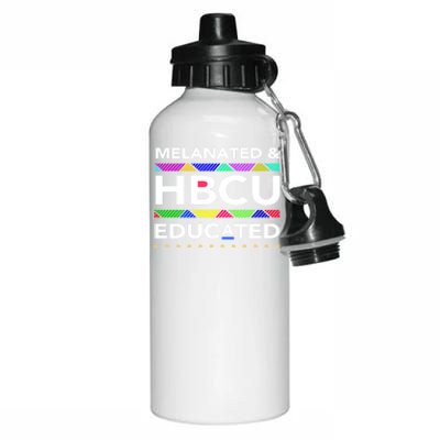 Melanated Hbcu Educated (Historically Black Colleges Unis) Gift Aluminum Water Bottle 