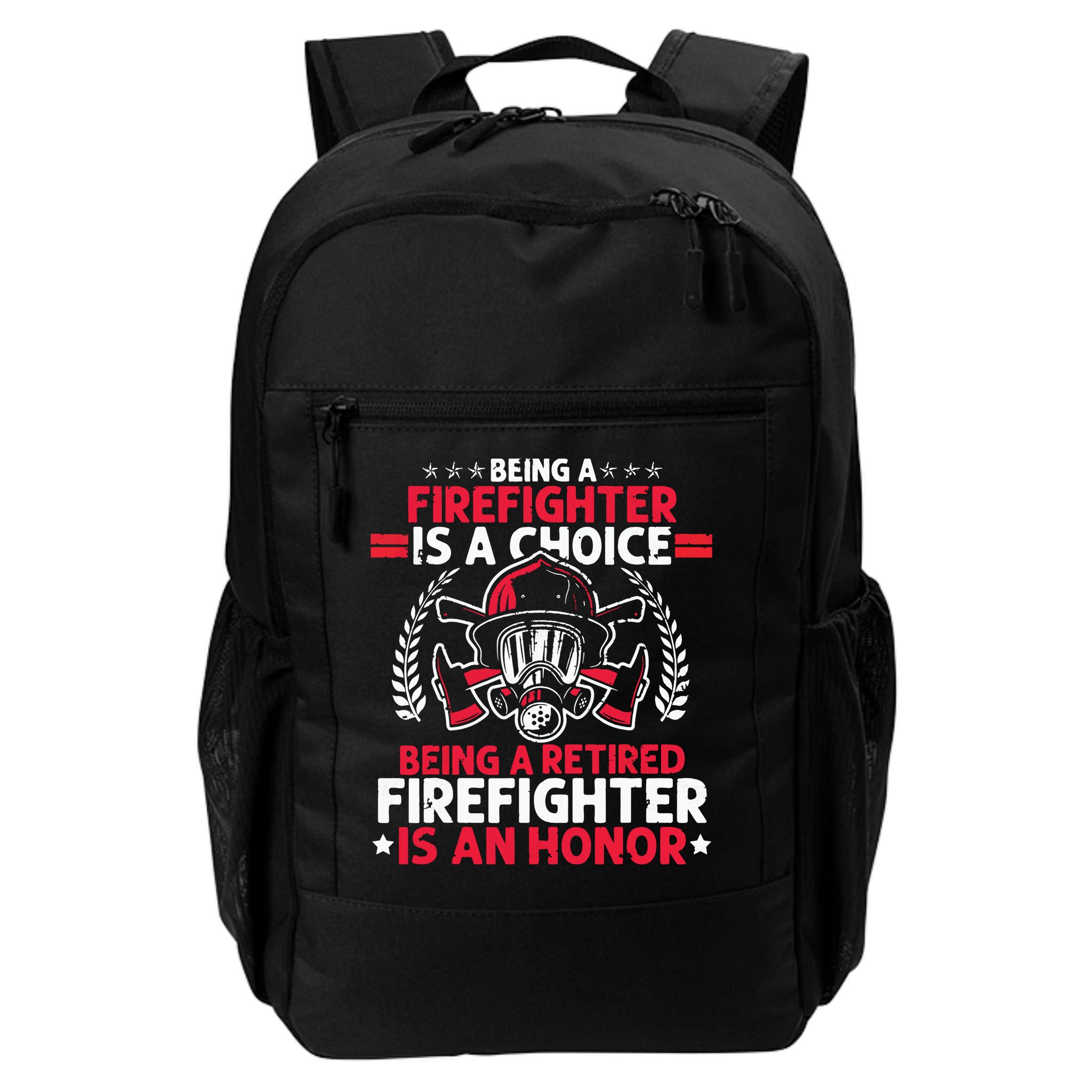 Men Heroic Fireman Gift Idea Retired Firefighter Backpack