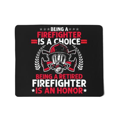 Men Heroic Fireman Gift Idea Retired Firefighter Mousepad