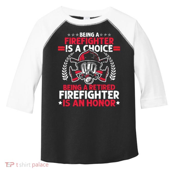 Men Heroic Fireman Gift Idea Retired Firefighter Toddler Fine Jersey T-Shirt