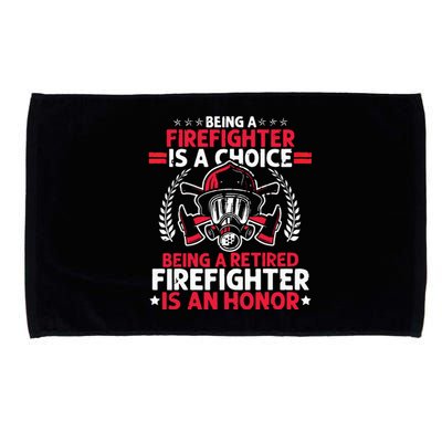 Men Heroic Fireman Gift Idea Retired Firefighter Microfiber Hand Towel