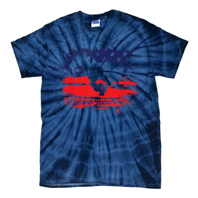 Midwest Horse Fair Redwhiteblue Flag Tie-Dye T-Shirt