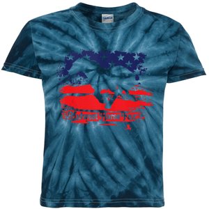 Midwest Horse Fair Redwhiteblue Flag Kids Tie-Dye T-Shirt