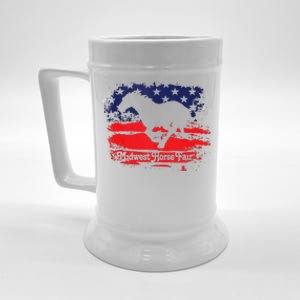 Midwest Horse Fair Redwhiteblue Flag Beer Stein