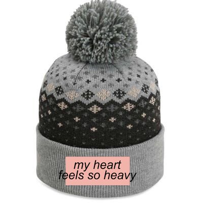 My Heart Feels So Heavy The Baniff Cuffed Pom Beanie