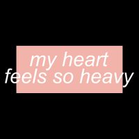 My Heart Feels So Heavy Drawstring Bag