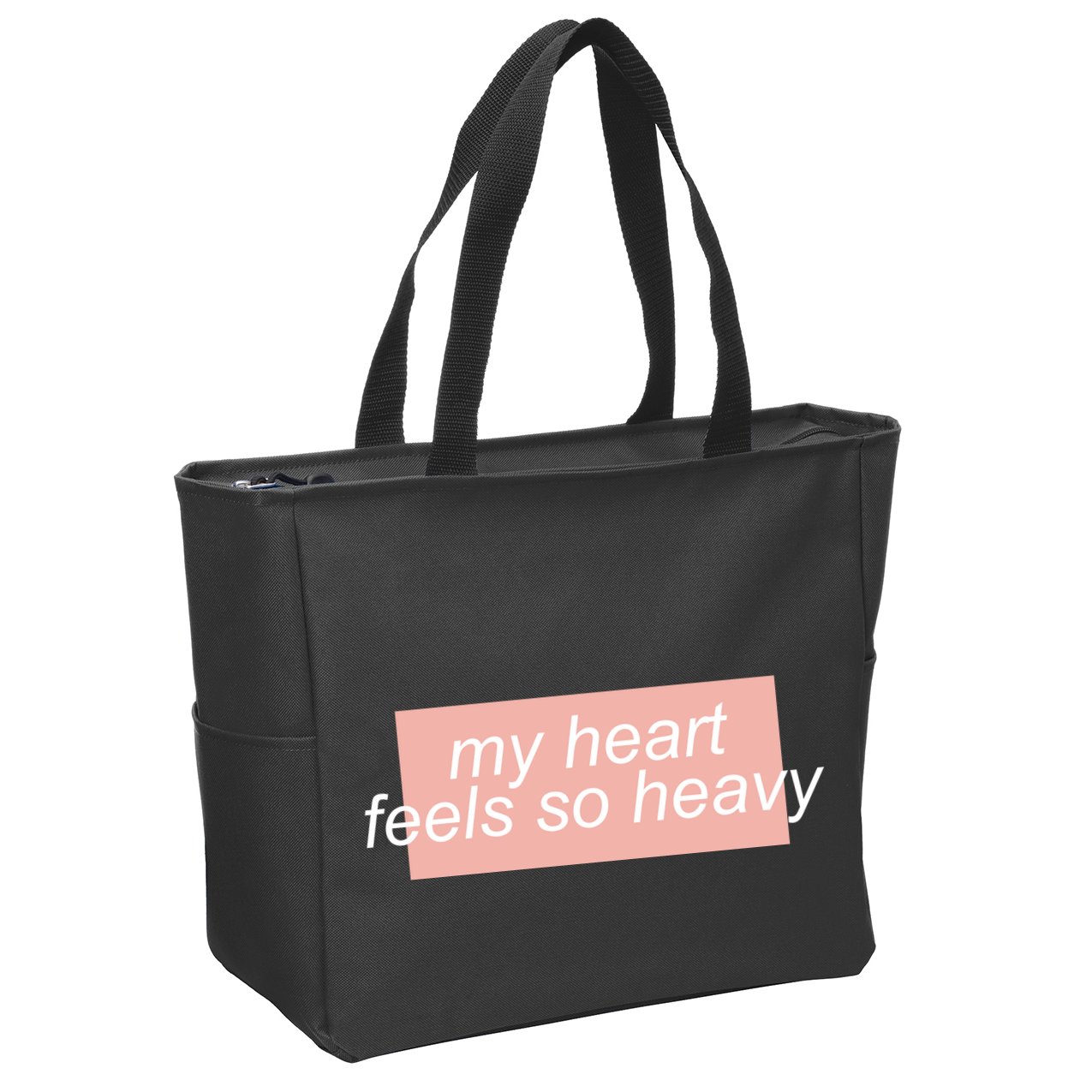 My Heart Feels So Heavy Zip Tote Bag