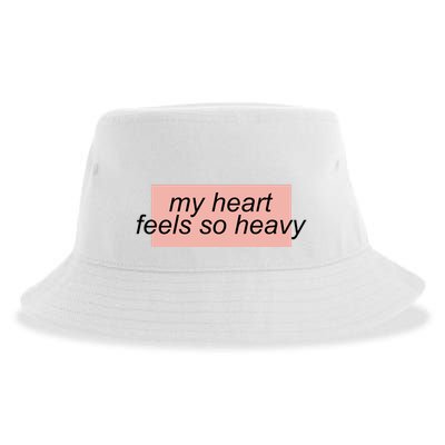 My Heart Feels So Heavy Sustainable Bucket Hat