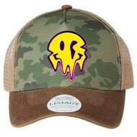 Melting Happy Face Smiley Trippy Acid Legacy Tie Dye Trucker Hat