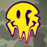 Melting Happy Face Smiley Trippy Acid Legacy Tie Dye Trucker Hat