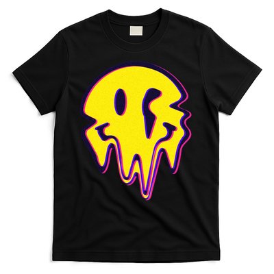 Melting Happy Face Smiley Trippy Acid T-Shirt