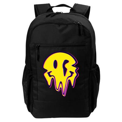 Melting Happy Face Smiley Trippy Acid Backpack