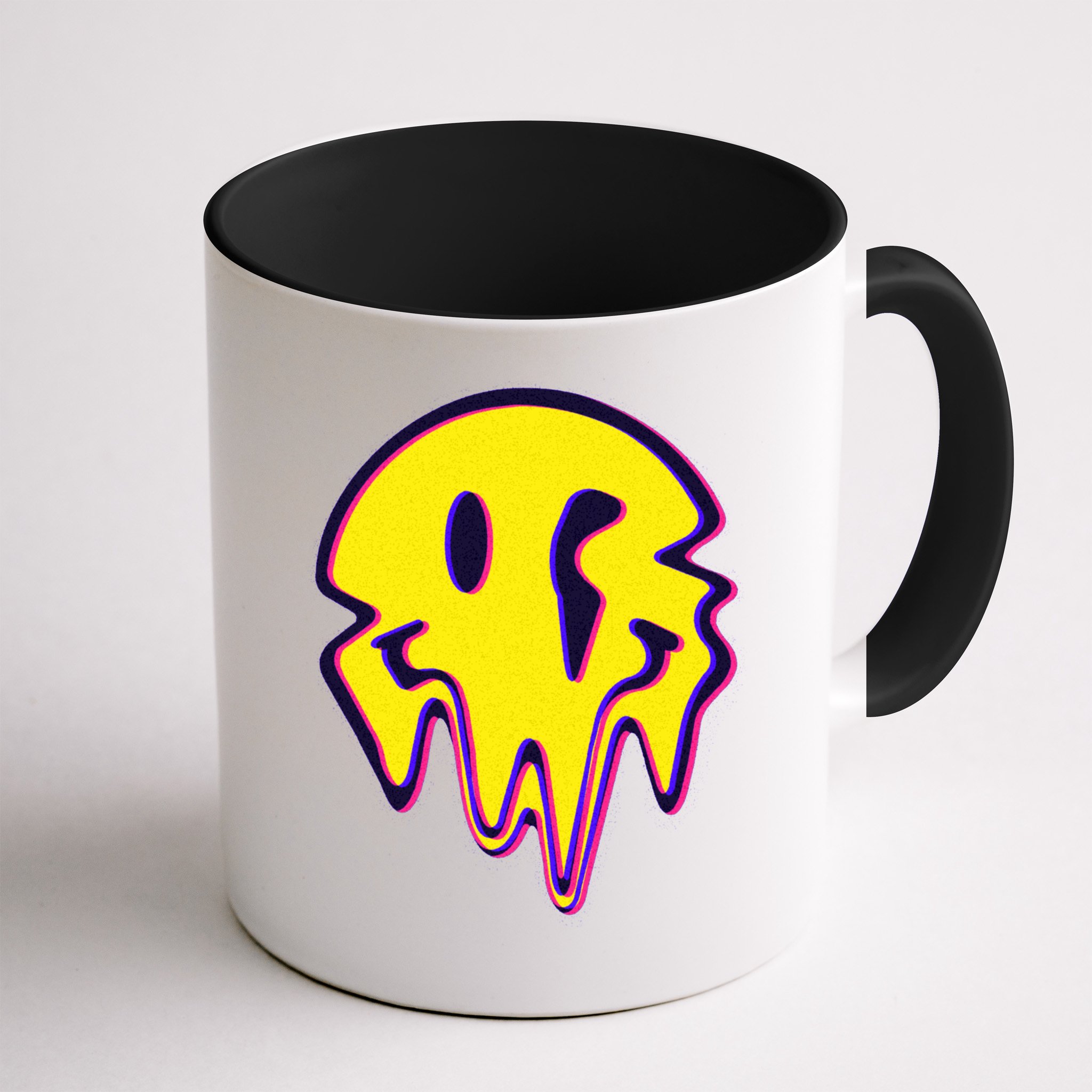 Melting Happy Face Smiley Trippy Acid Mug