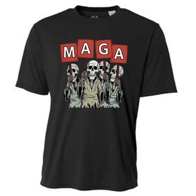 Maga Halloween Funny Halloween Trump Republican Cooling Performance Crew T-Shirt