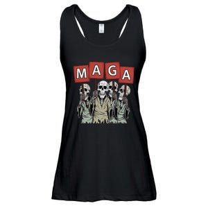 Maga Halloween Funny Halloween Trump Republican Ladies Essential Flowy Tank