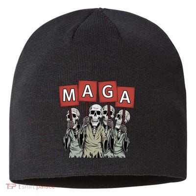 Maga Halloween Funny Halloween Trump Republican Sustainable Beanie