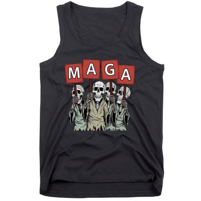 Maga Halloween Funny Halloween Trump Republican Tank Top