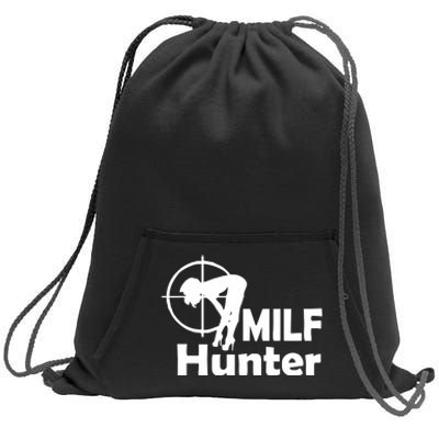 MILF Hunter | Funny Adult Humor Joke For Men Who Love Milfs Sweatshirt Cinch Pack Bag