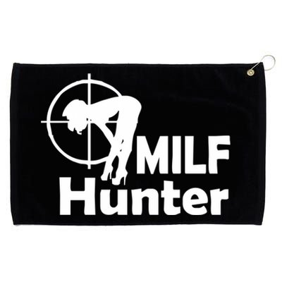 MILF Hunter | Funny Adult Humor Joke For Men Who Love Milfs Grommeted Golf Towel