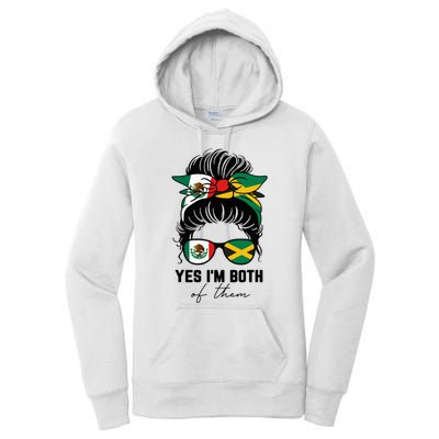 MexicanJamaican Heritage Flag Women's Pullover Hoodie