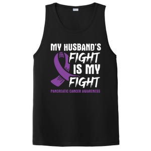 My Husband's Fight Is My Fight Pancreatic Cancer Awareness Cute Gift PosiCharge Competitor Tank