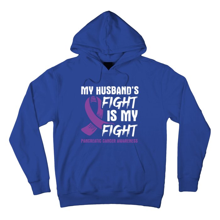 My Husband's Fight Is My Fight Pancreatic Cancer Awareness Cute Gift Hoodie