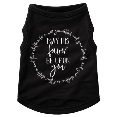 May His Favor Be Upon You The Blessing 1 000 Generations Gift Doggie Tank