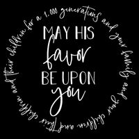 May His Favor Be Upon You The Blessing 1 000 Generations Gift Cooling Performance Crew T-Shirt