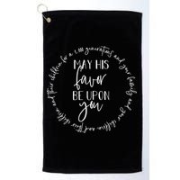May His Favor Be Upon You The Blessing 1 000 Generations Gift Golf Towel