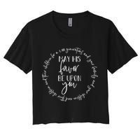 May His Favor Be Upon You The Blessing 1 000 Generations Gift Women's Crop Top Tee