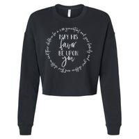 May His Favor Be Upon You The Blessing 1 000 Generations Gift Cropped Pullover Crew