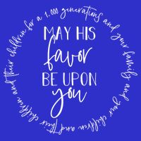 May His Favor Be Upon You The Blessing 1 000 Generations Gift Apron