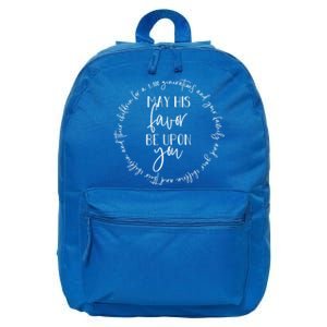 May His Favor Be Upon You The Blessing 1 000 Generations Gift 16 in Basic Backpack