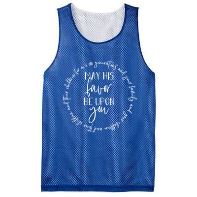 May His Favor Be Upon You The Blessing 1 000 Generations Gift Mesh Reversible Basketball Jersey Tank