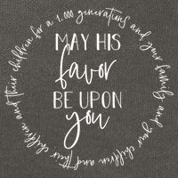 May His Favor Be Upon You The Blessing 1 000 Generations Gift Cotton Canvas Backpack