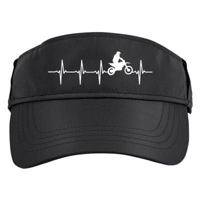 Motocross Heartbeat For Bikers Adult Drive Performance Visor