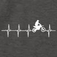 Motocross Heartbeat For Bikers Vector Backpack
