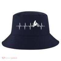 Motocross Heartbeat For Bikers Cool Comfort Performance Bucket Hat