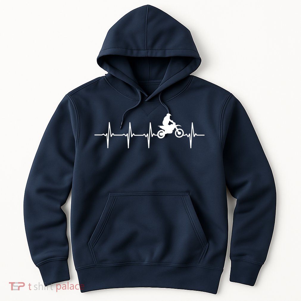 Motocross Heartbeat For Bikers Hoodie