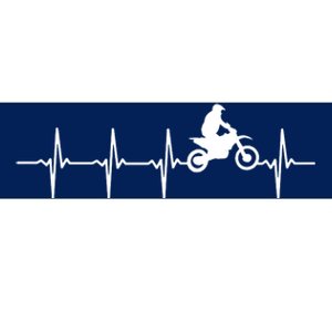 Motocross Heartbeat For Bikers Bumper Sticker