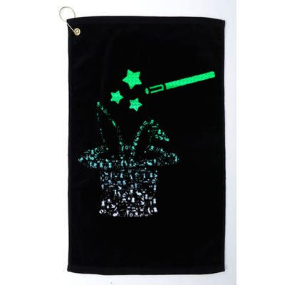 Magicians Hat For Magician Magic Icons Platinum Collection Golf Towel