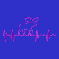 Moose Heartbeat For Moose Lovers Reindeer Stag Antler Gift Bag